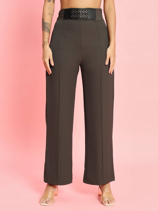 Front Buckle Pants